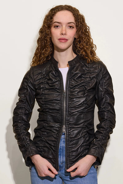 Naemie Leather Jacket Jacket Mauritius 