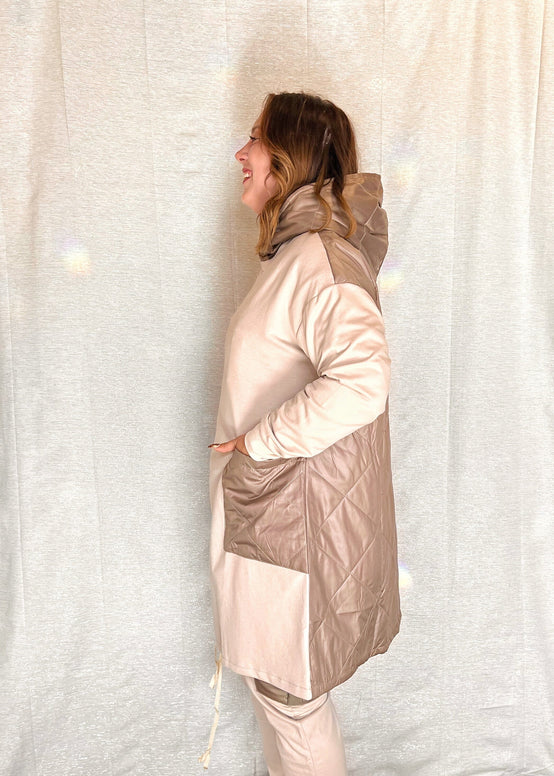 MNRK-BISQUE QUILTED LEISURE JACKET JEMS Boutique Style 