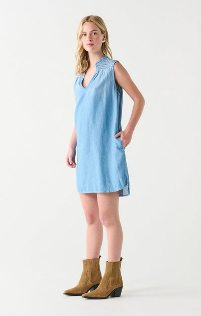 Smocked Shoulder Mini Dress Dress Dex Bros. Clothing Co Ltd. 
