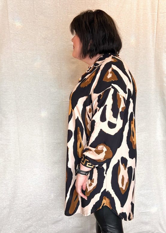 MNRK - Porcelain Safari Print Shirt JEMS Boutique Style 
