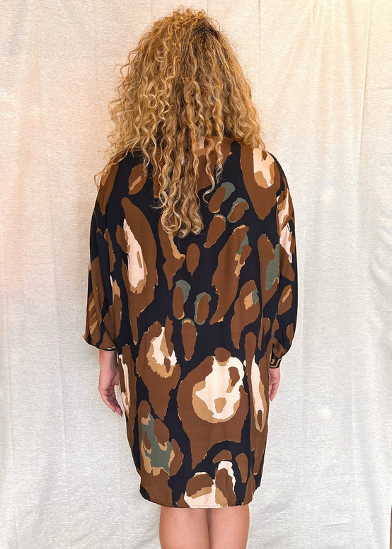 MNRK - Ebony Safari Print Shirt JEMS Boutique Style 