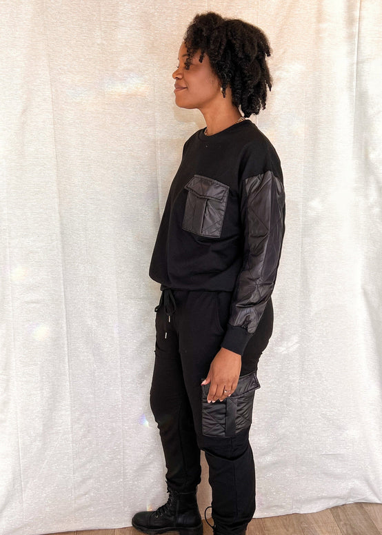 MNRK-EBONY QUILTED POCKET JOGGER JEMS Boutique Style 