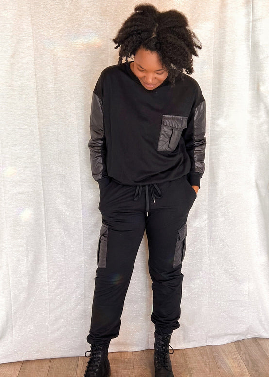 MNRK-EBONY QUILTED POCKET JOGGER JEMS Boutique Style 