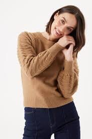 Cozy Sleeve Detailed Sweater JEMS Boutique Style 