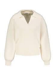 White Collared Sweater JEMS Boutique Style 