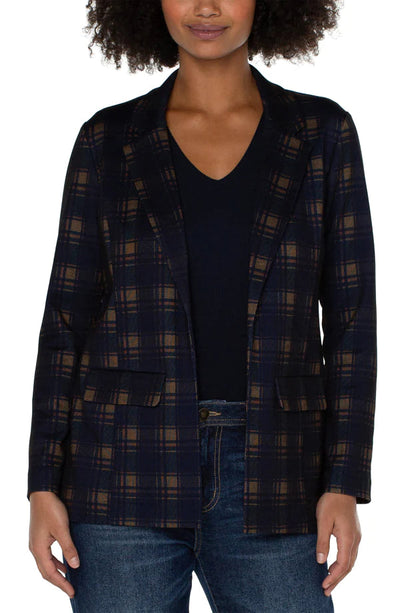 Navy Tartan BOYFRIEND BLAZER Liverpool Canada 