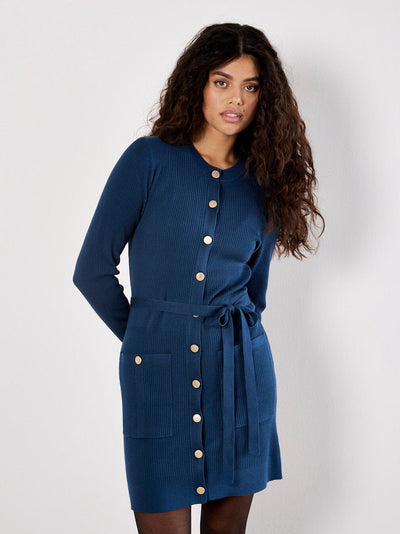 Rib Mini Dress Dress Apricot Collections 
