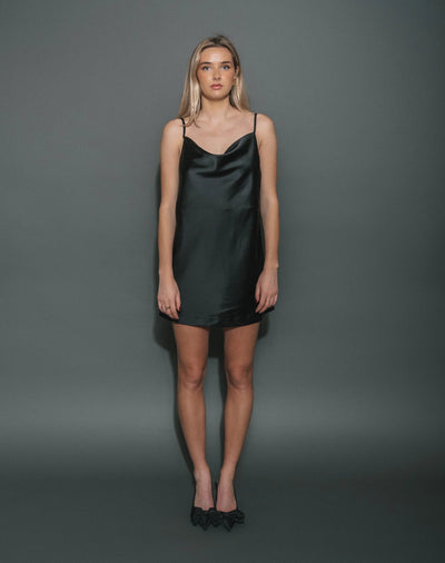 Satin Mini Dress Dress BRUNETTE THE LABEL 