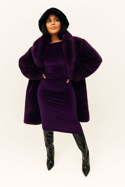 Faux Fur Teddy Coat JEMS Boutique Style 