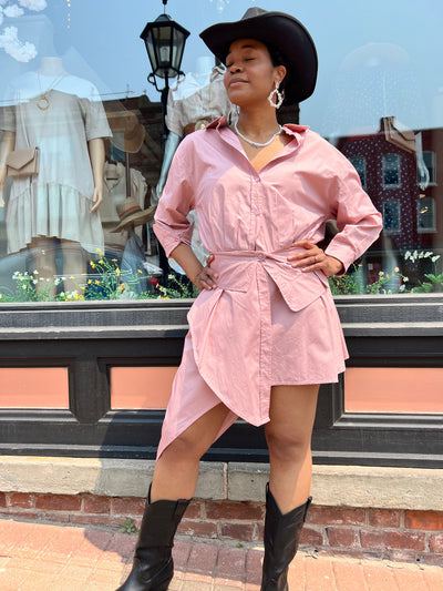 Deconstructed Shirt Dress JEMS Boutique Style 