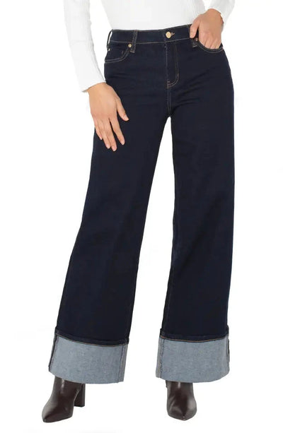 Morgan Cuffed Wide Leg JEANS Liverpool Canada 
