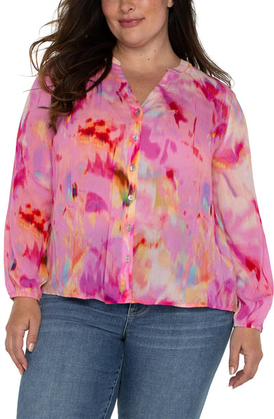 Shirred Blouse Top Liverpool Canada 