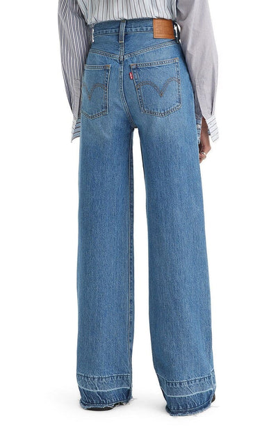 Levi's Ribcage Wide Leg Denim Jeans JEMS Boutique Style 