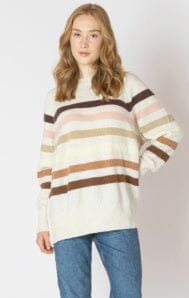 OVERSIZED STRIPED SWEATER SWEATSHIRT DEX 