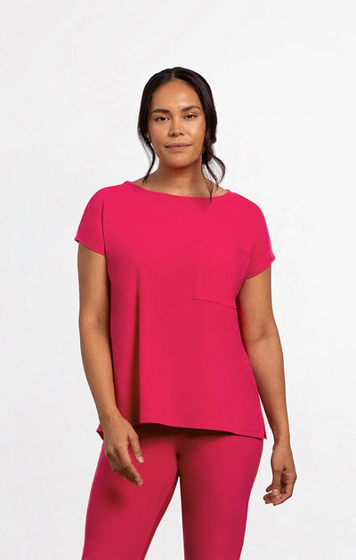 PINK DOLMAN POCKET TOP Sympli 